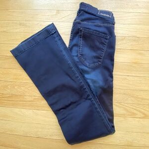 Calvin Klein Jeans Regular Rise Flare Dark Wash Denim, Size 25